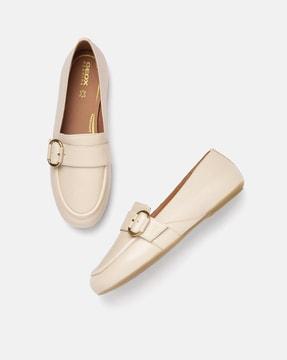 round-toe slip-on moccasins