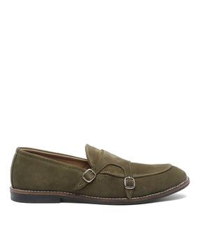 round-toe slip-on monks