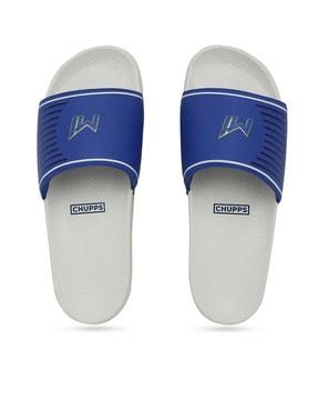 round-toe slip-on slides