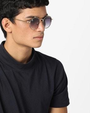 rounded sunglasses with top bar