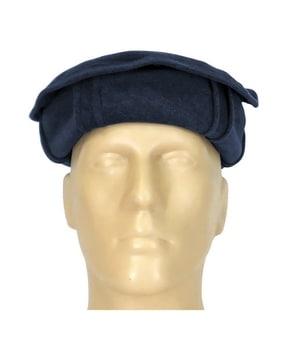 rounded woolen beret hat