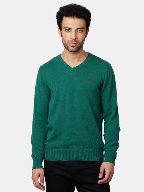 royal enfield green full sleeves sweater
