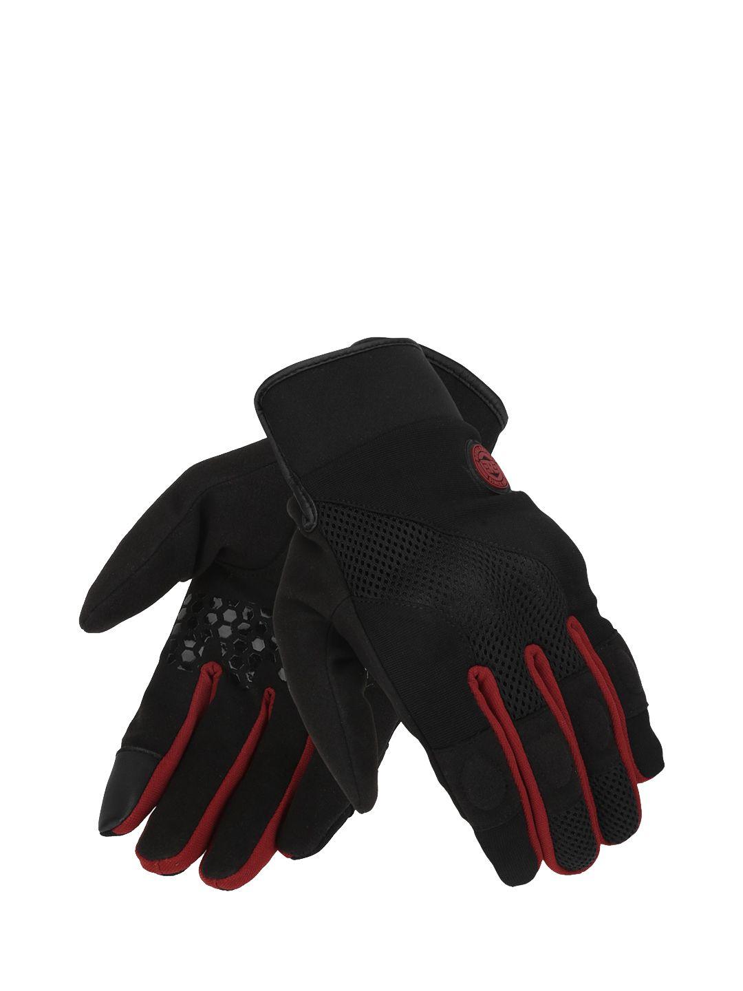 royal enfield men red solid gloves