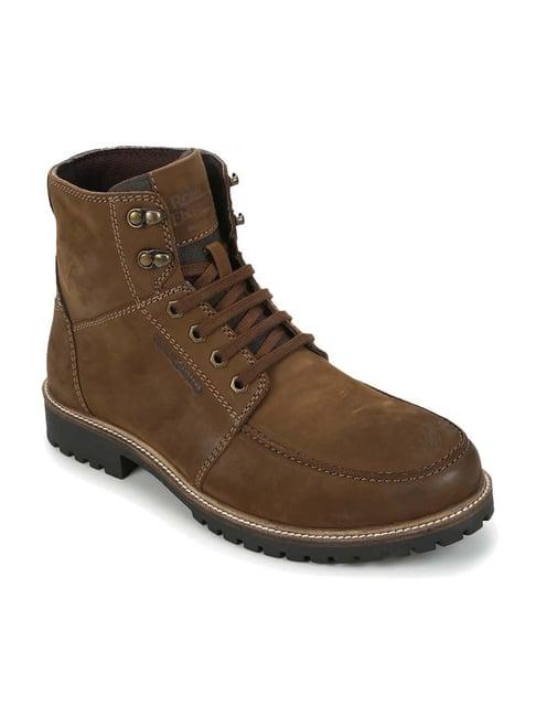royal enfield men's brown boots