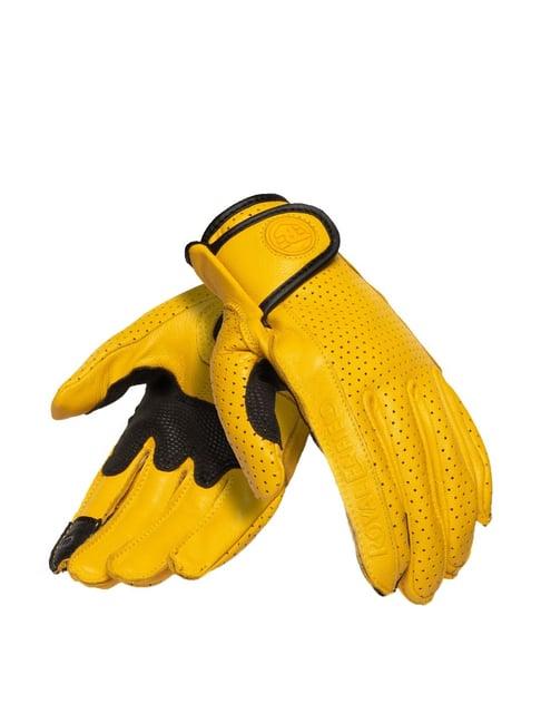 royal enfield summer riding women's gloves yellow - l