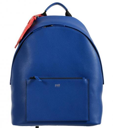 royal blue solid large backpack
