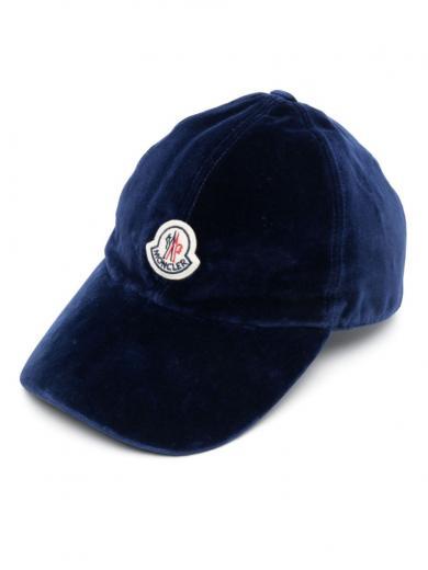 royal blue velvet baseball cap
