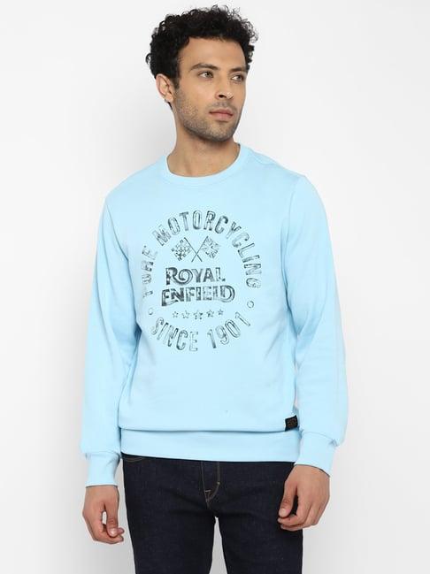 royal enfield aqua round neck sweatshirt