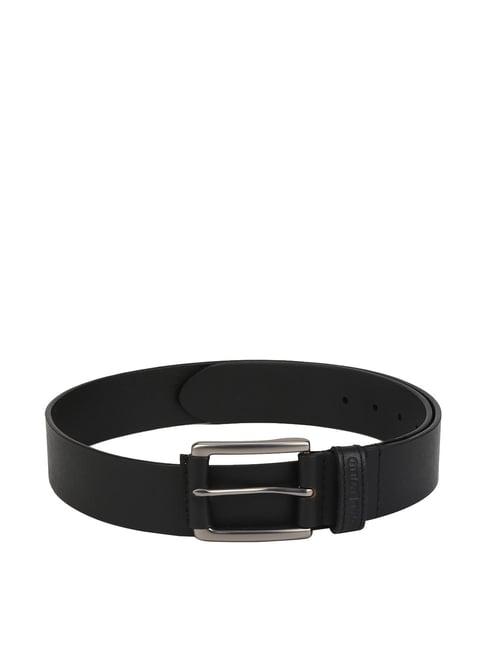 royal enfield black leather waist belt for men