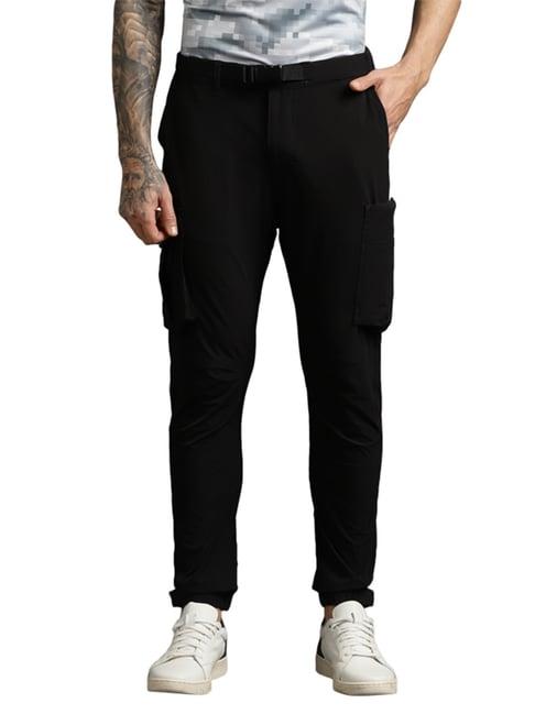 royal enfield black regular fit packable motoverse cargo joggers