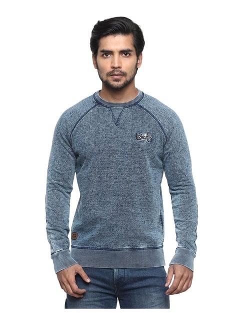 royal enfield blue round neck sweatshirt