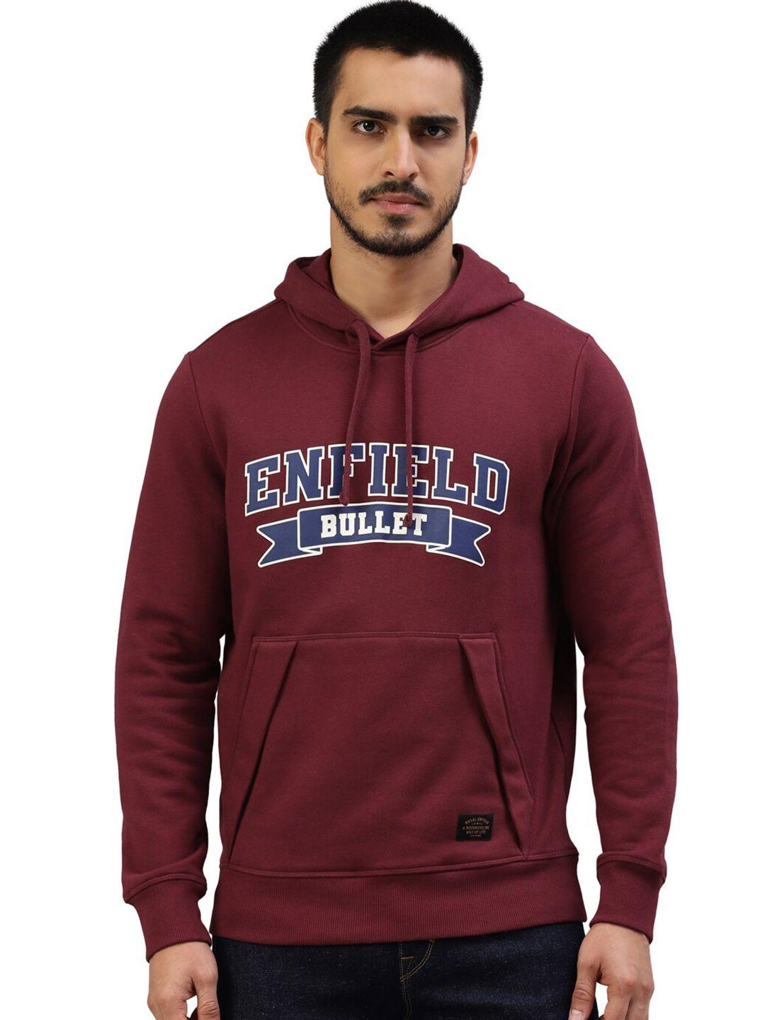 royal enfield brand logo printed cotton pullover