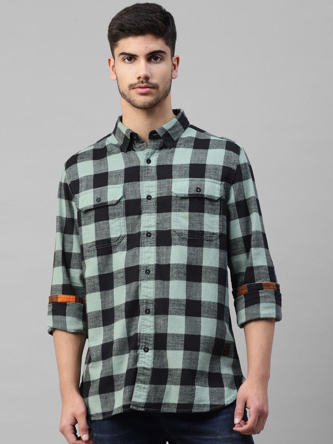 royal enfield buffalo checks cotton casual shirt