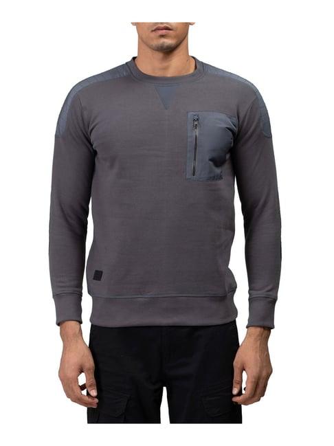 royal enfield charcoal regular fit sweatshirt