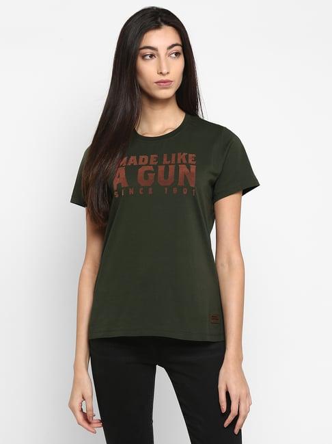 royal enfield green mlg crew t-shirt