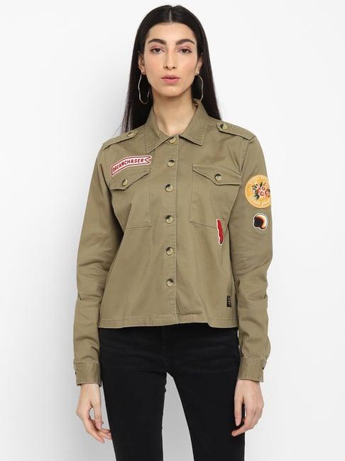 royal enfield khaki cotton shirt