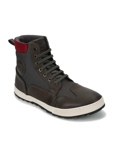 royal enfield men's grey boots