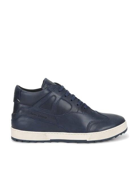 royal enfield men's ramble blue casual sneakers