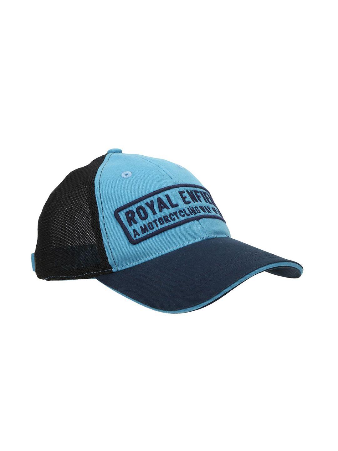 royal enfield men blue cotton baseball cap