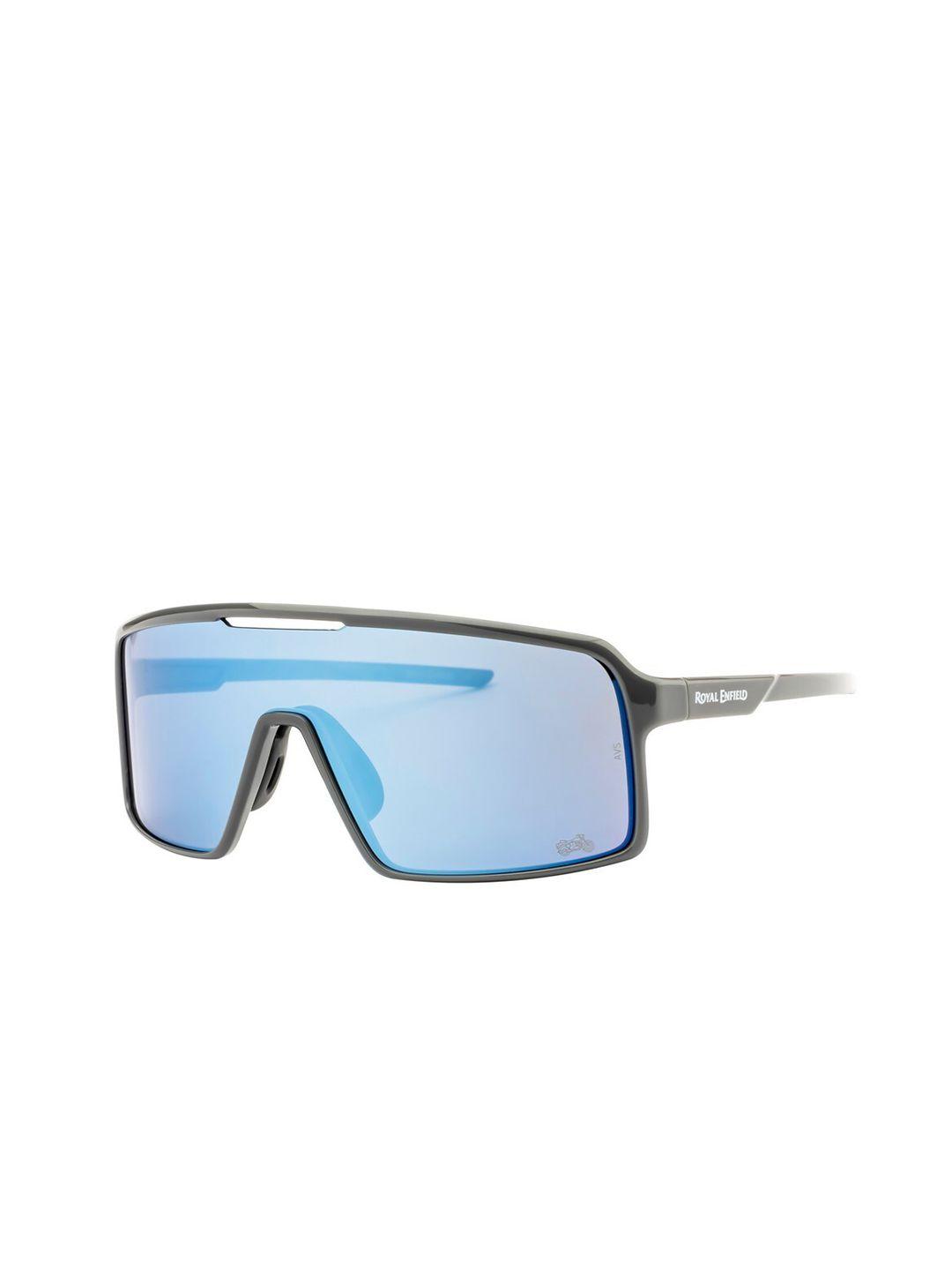 royal enfield men re-20020-c05 shield sunglasses with uv protected lens