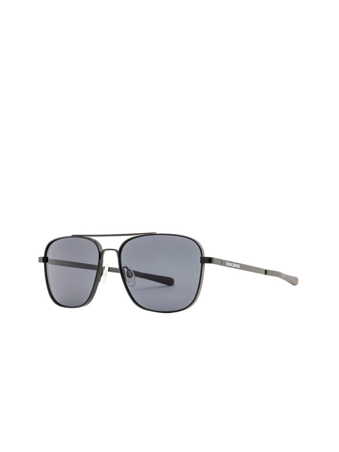 royal enfield men square sunglasses with polarised and uv protected lens re-20001-c03