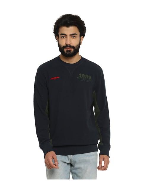 royal enfield navy crew neck 1939 sweatshirt