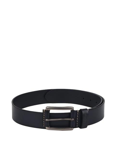 royal enfield navy leather waist belt for men