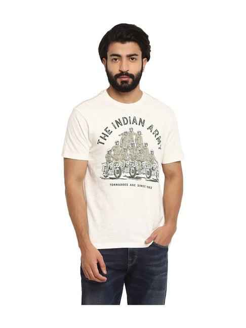 royal enfield off white the indian army tornadoes t-shirt