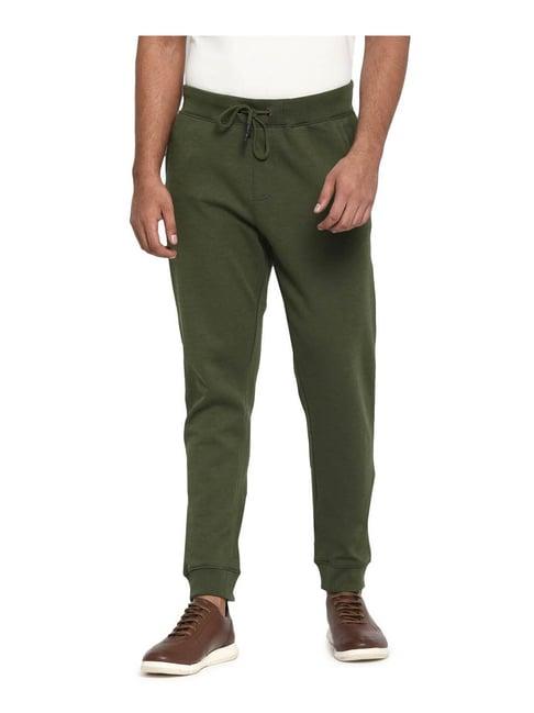 royal enfield olive regular fit joggers