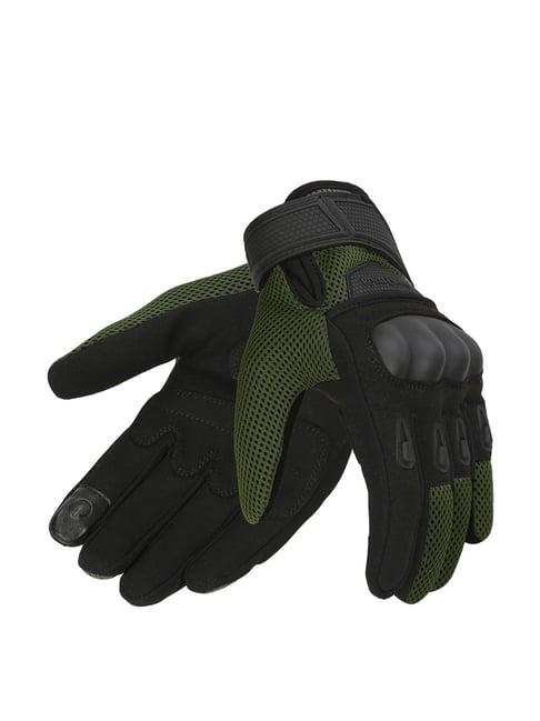 royal enfield rambler v2 riding gloves olive & black - s