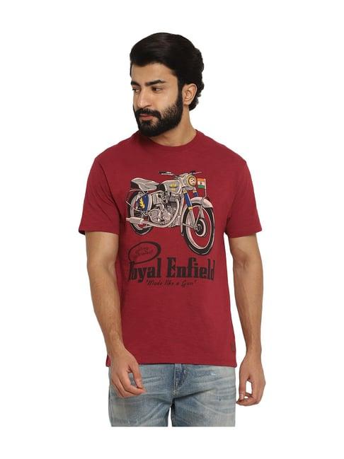 royal enfield red saluting the bravest t-shirt