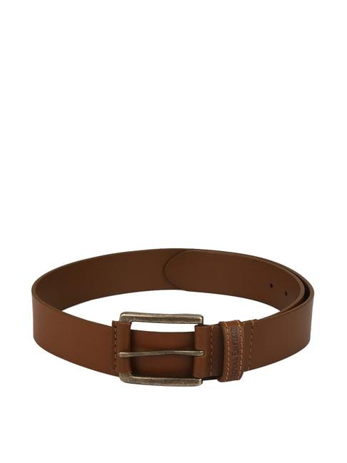 royal enfield tan leather waist belt for men