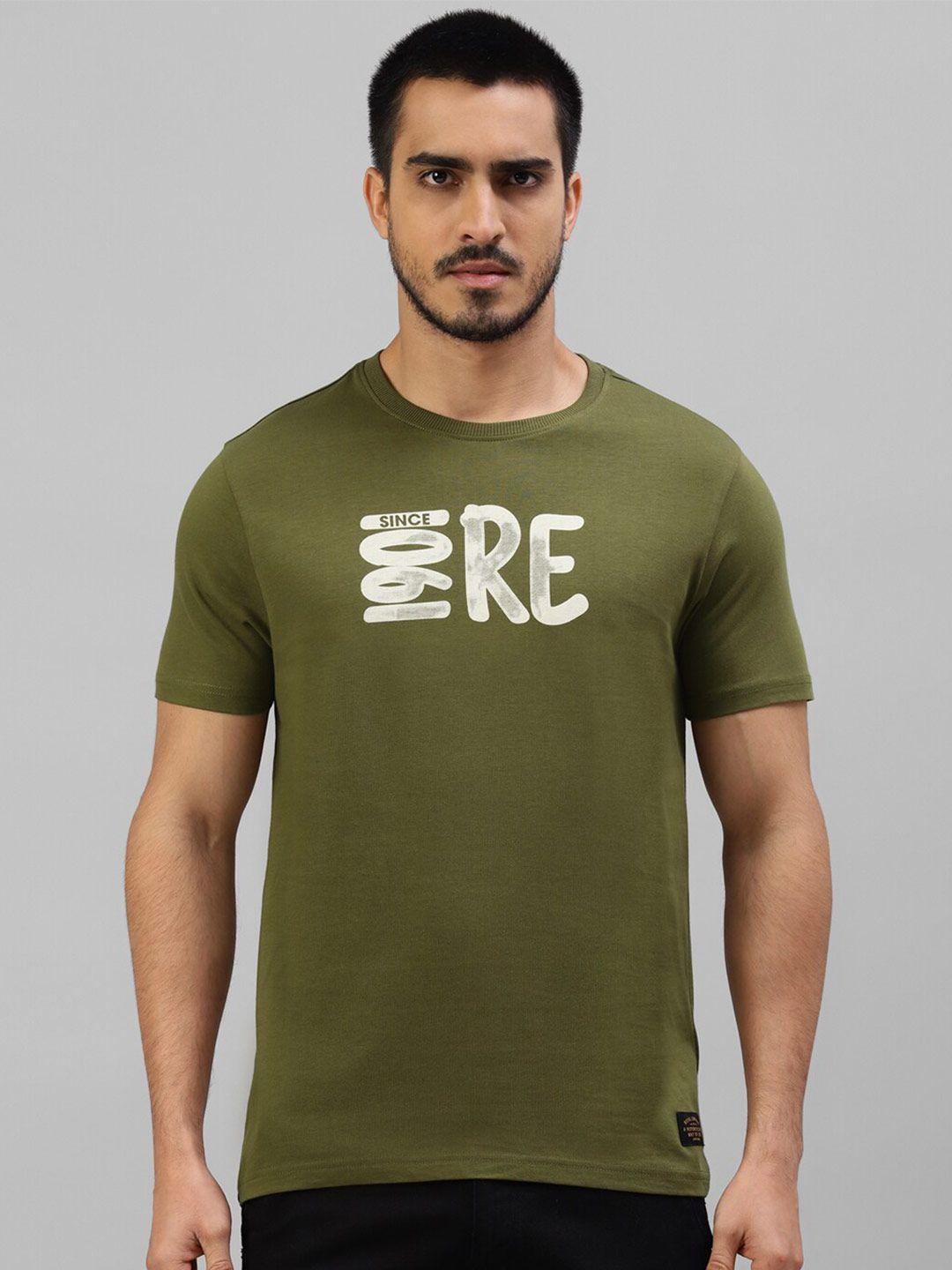 royal enfield typography printed cotton t-shirt