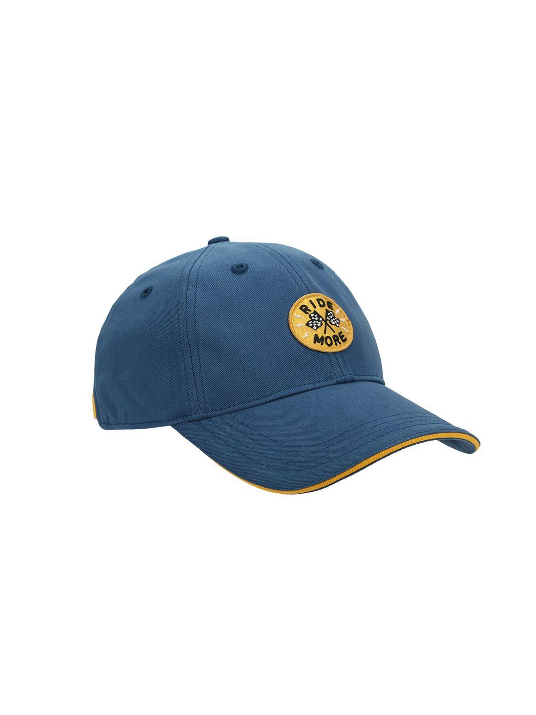 royal enfield unisex blue & yellow baseball cap