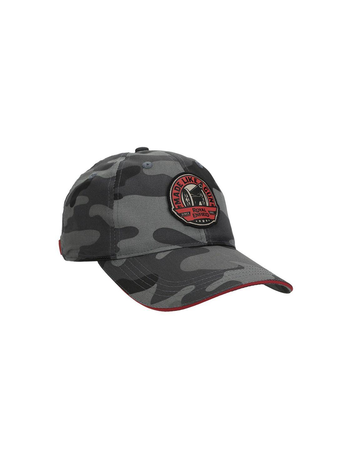 royal enfield unisex grey printed cap