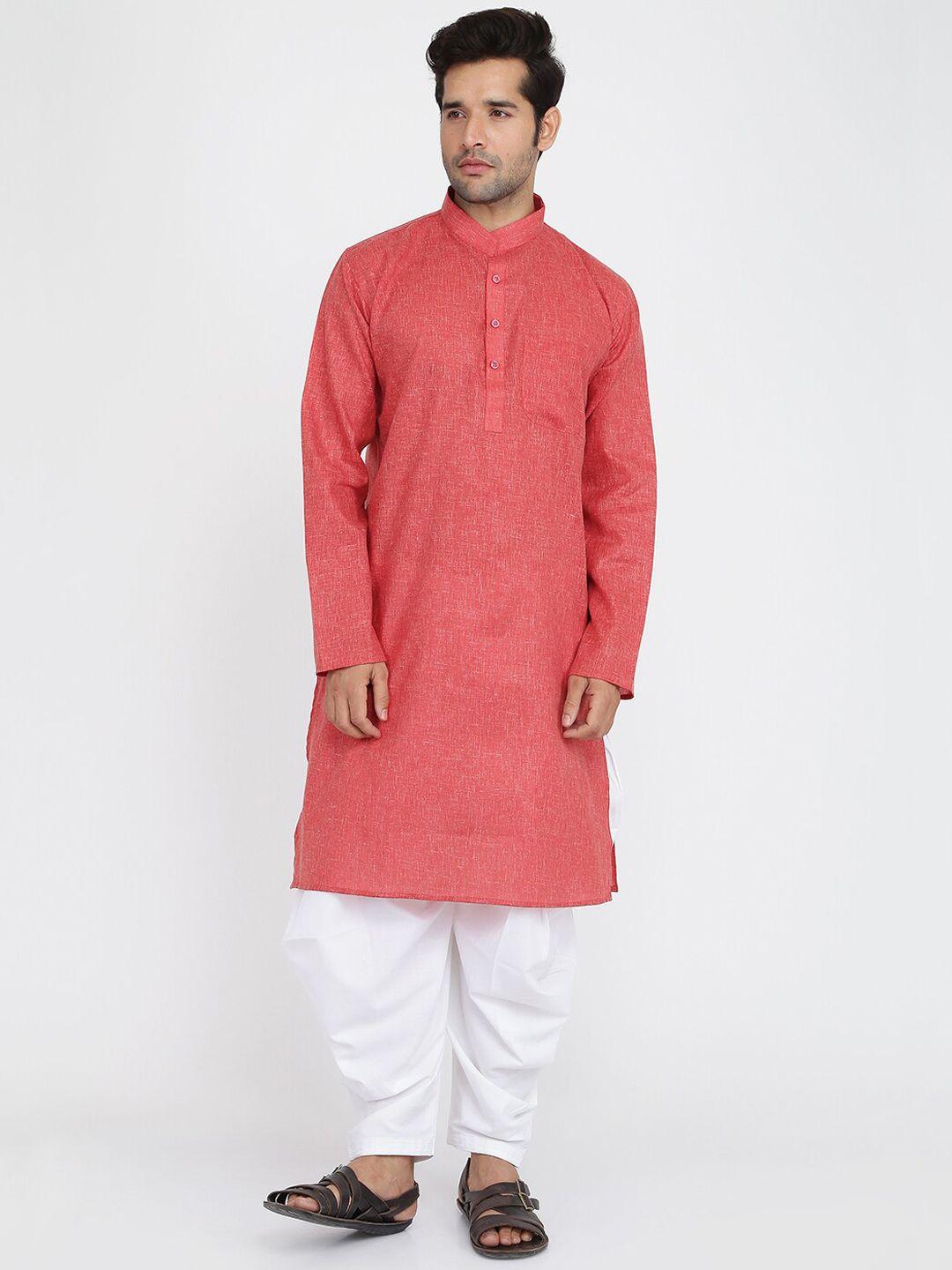 royal kurta mandarin collar regular pure cotton kurta with salwar