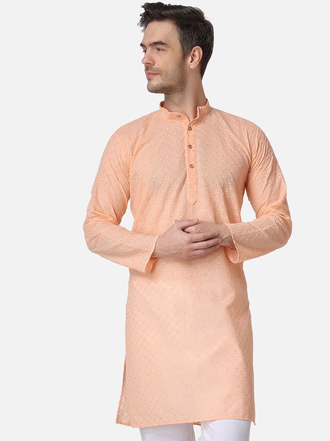 royal kurta men chikankari cotton summer sheers kurta