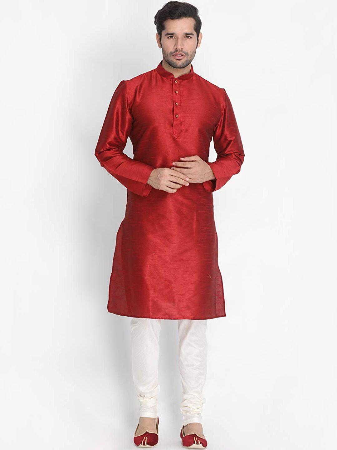 royal kurta men dupion silk kurta with pyjamas