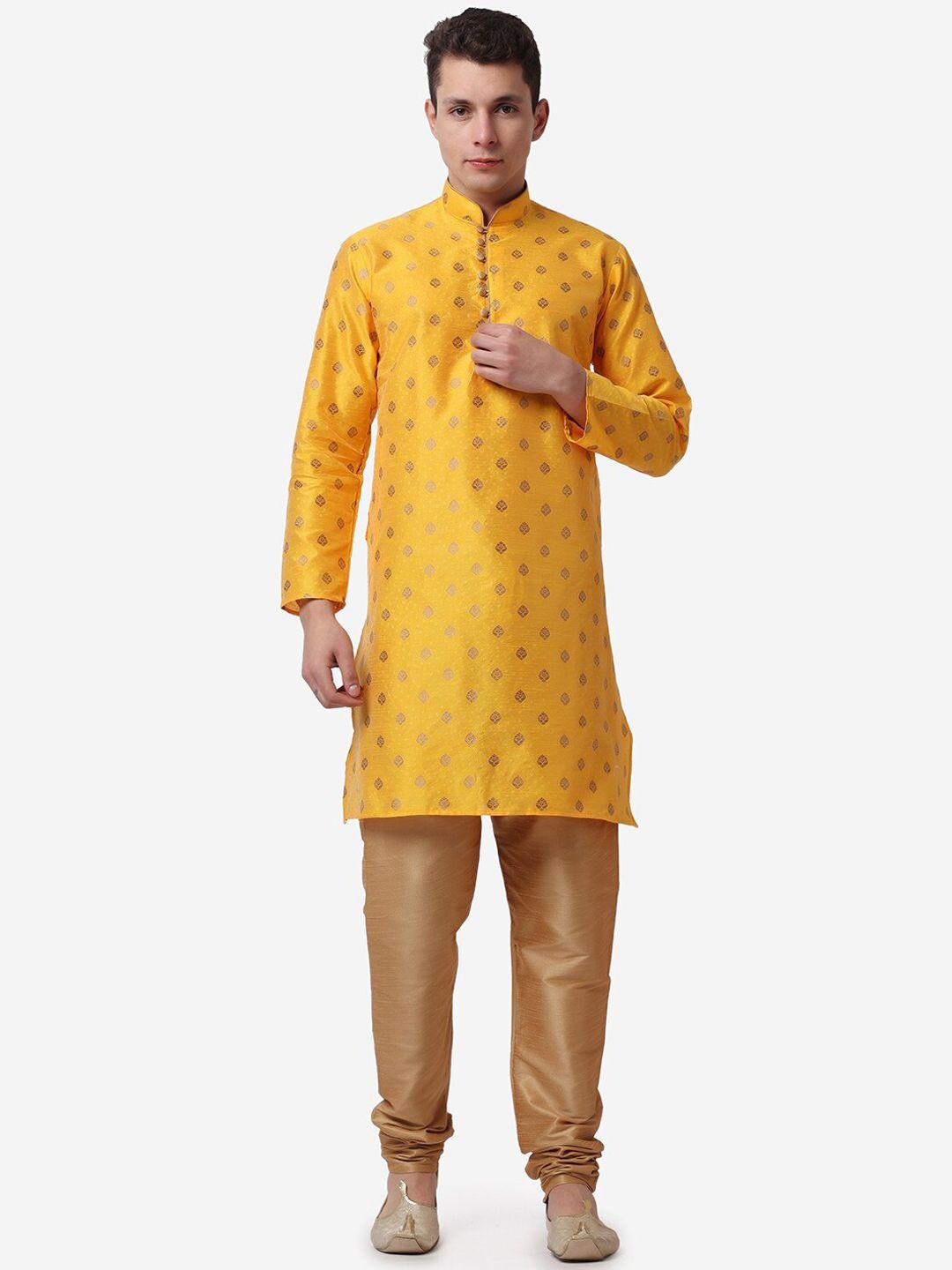 royal kurta men ethnic motifs kurta with churidar