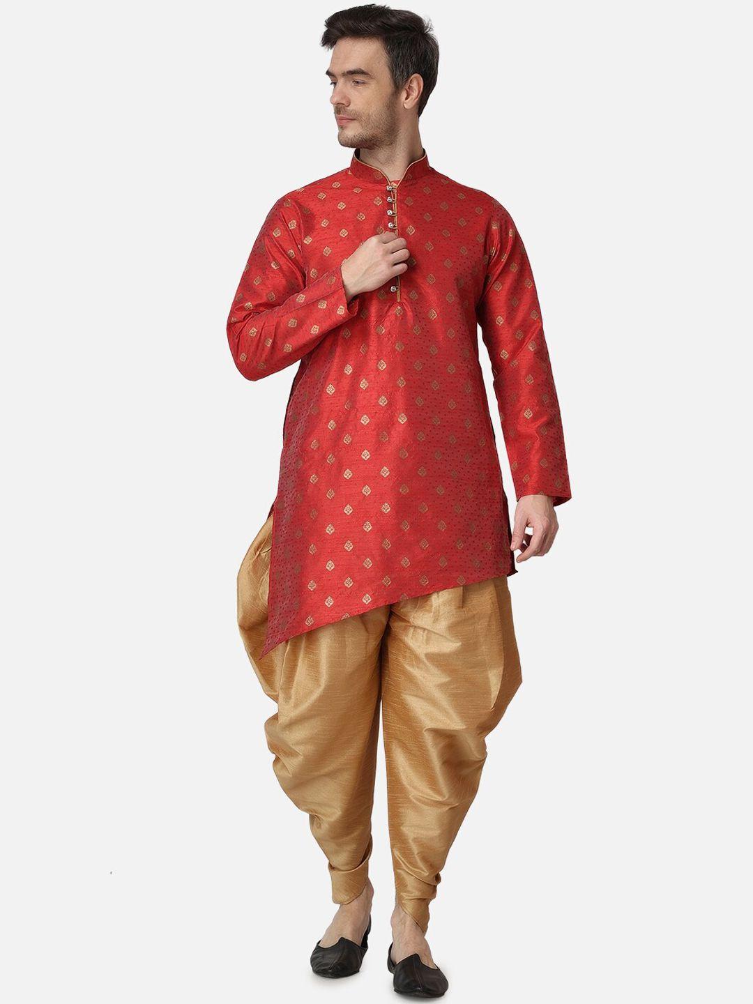 royal kurta men printed kurta with dhoti pants