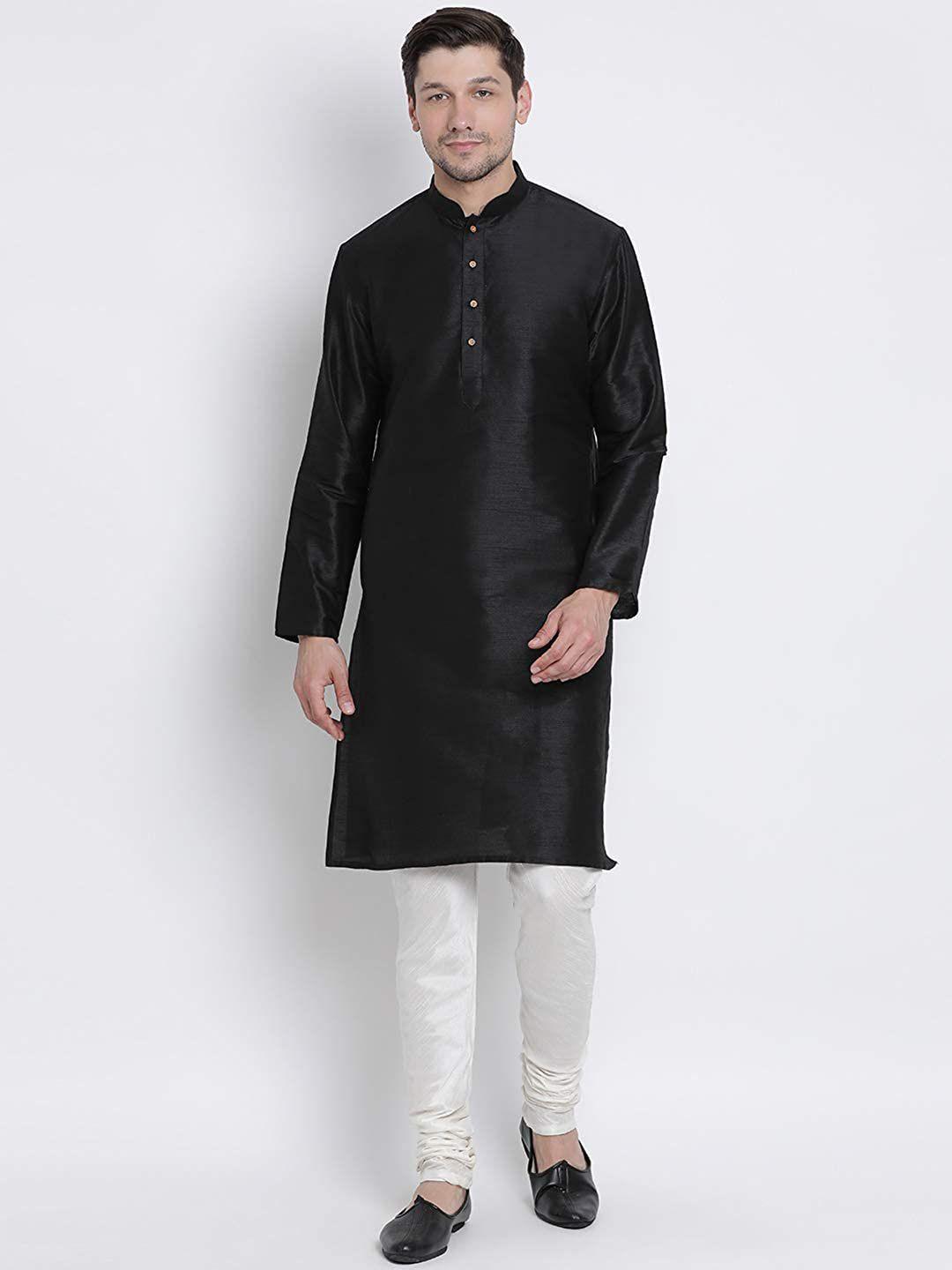 royal kurta men solid kurta with churidar