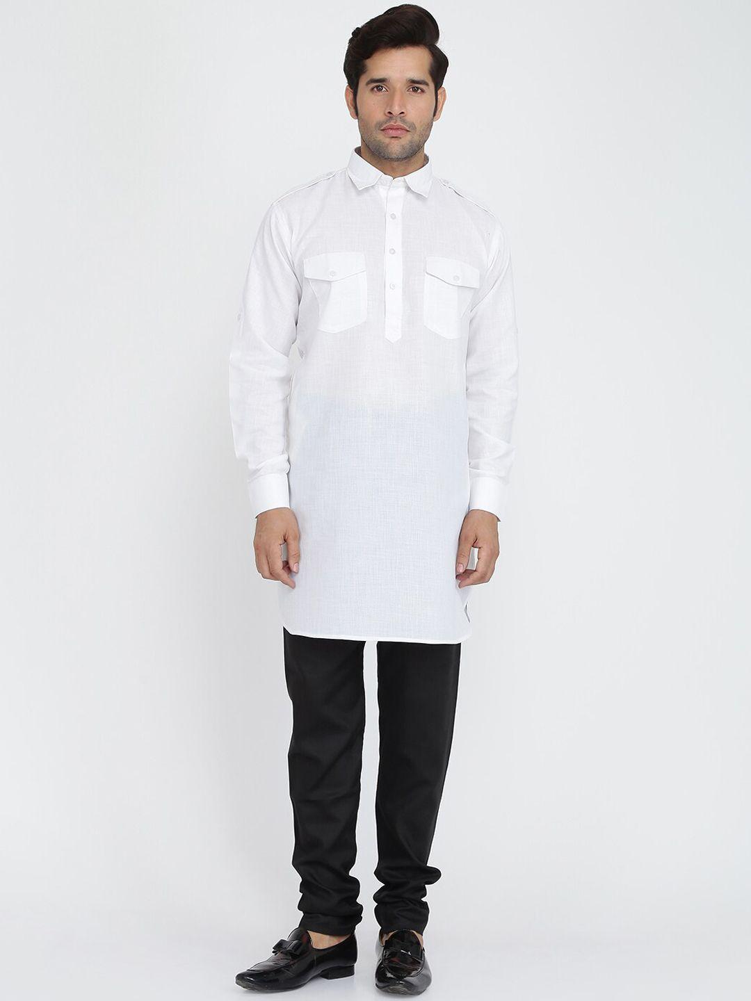 royal kurta pure cotton shirt collar pathani kurta with trousers