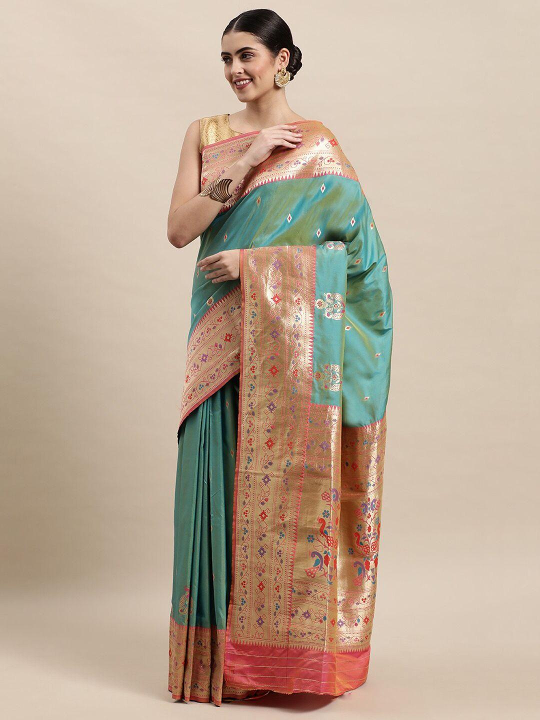 royal rajgharana saree ethinic motifs zari banarasi saree