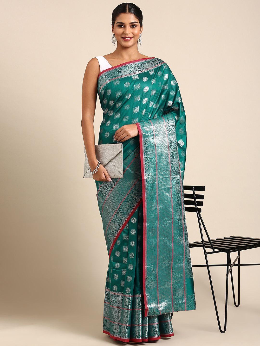 royal rajgharana saree ethnic motifs zari banarasi saree