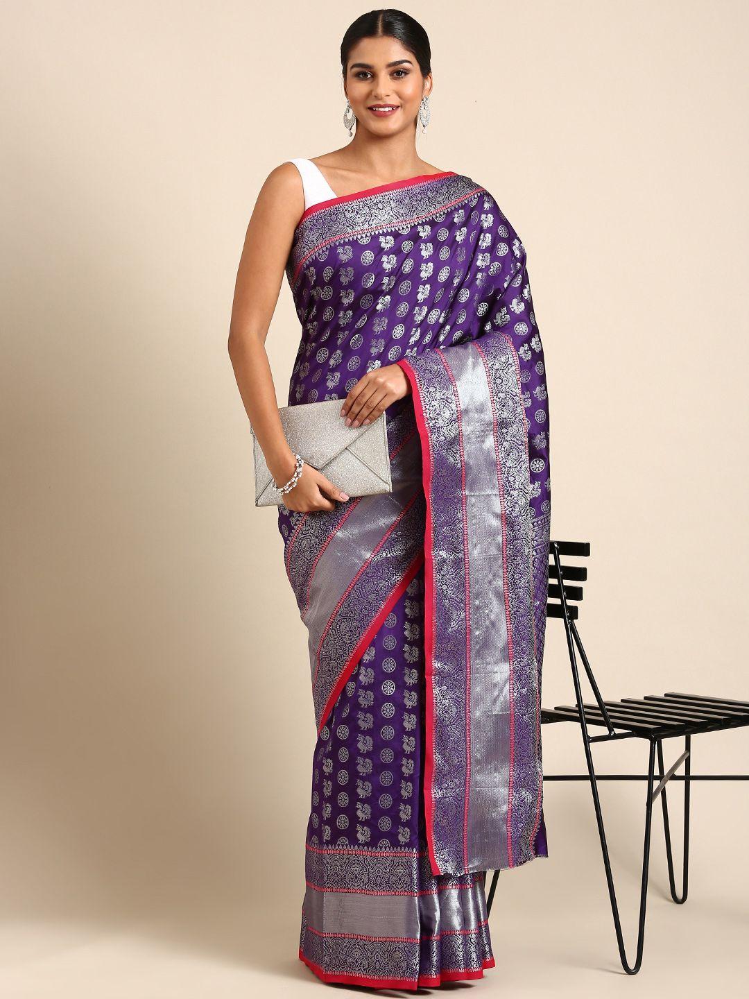 royal rajgharana saree ethnic motifs zari banarasi sarees