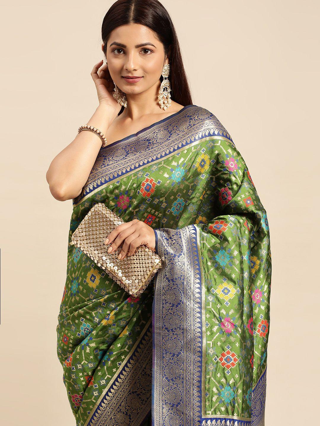 royal rajgharana saree ethnic motifs zari patola sarees