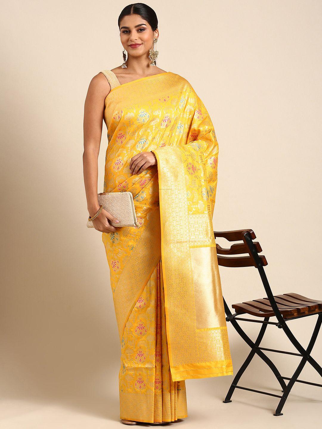 royal rajgharana saree ethnic motifs zari pure silk banarasi saree