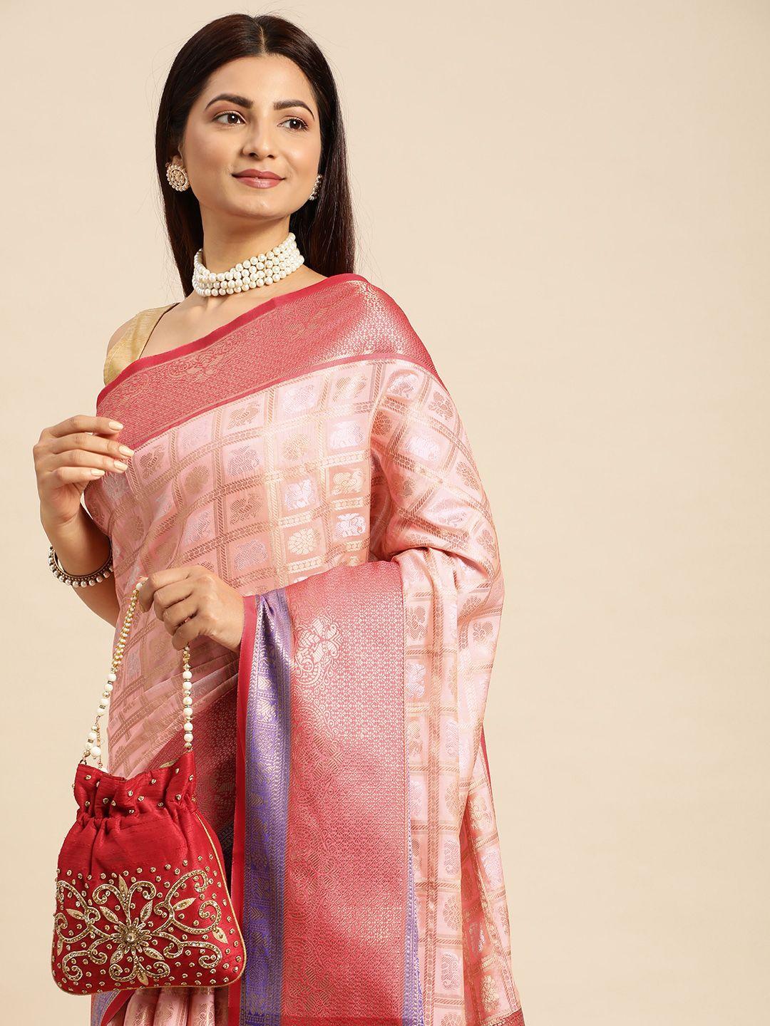 royal rajgharana saree ethnic motifs zari pure silk kanjeevaram sarees
