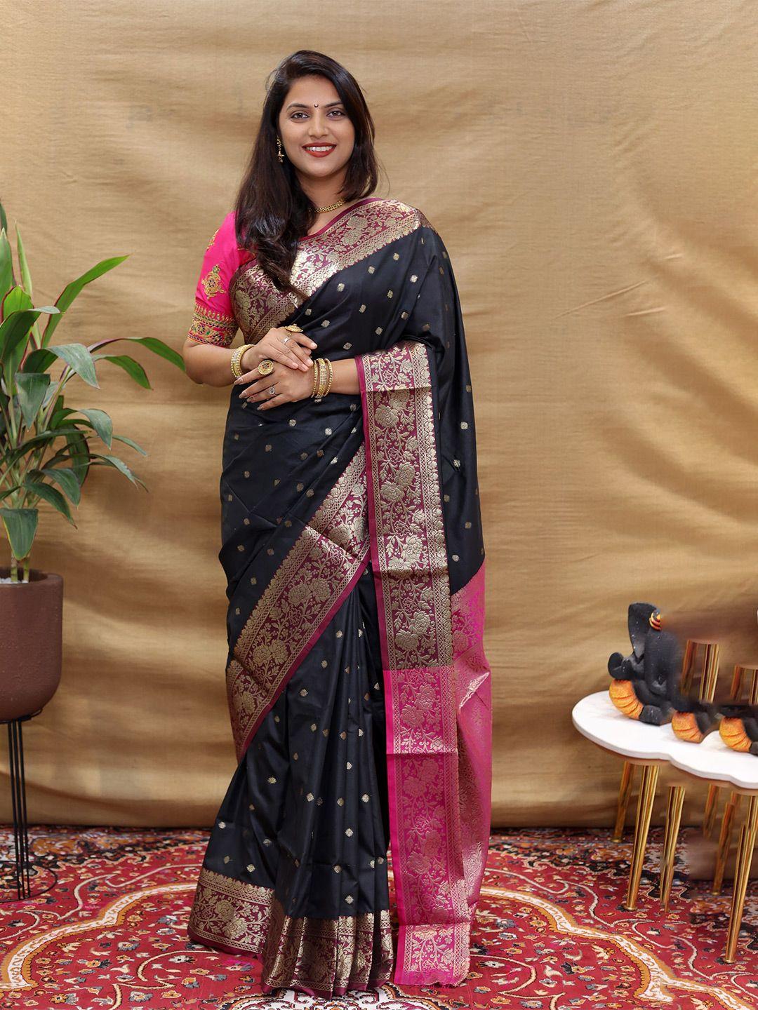 royal rajgharana saree floral woven design zari banarasi sarees