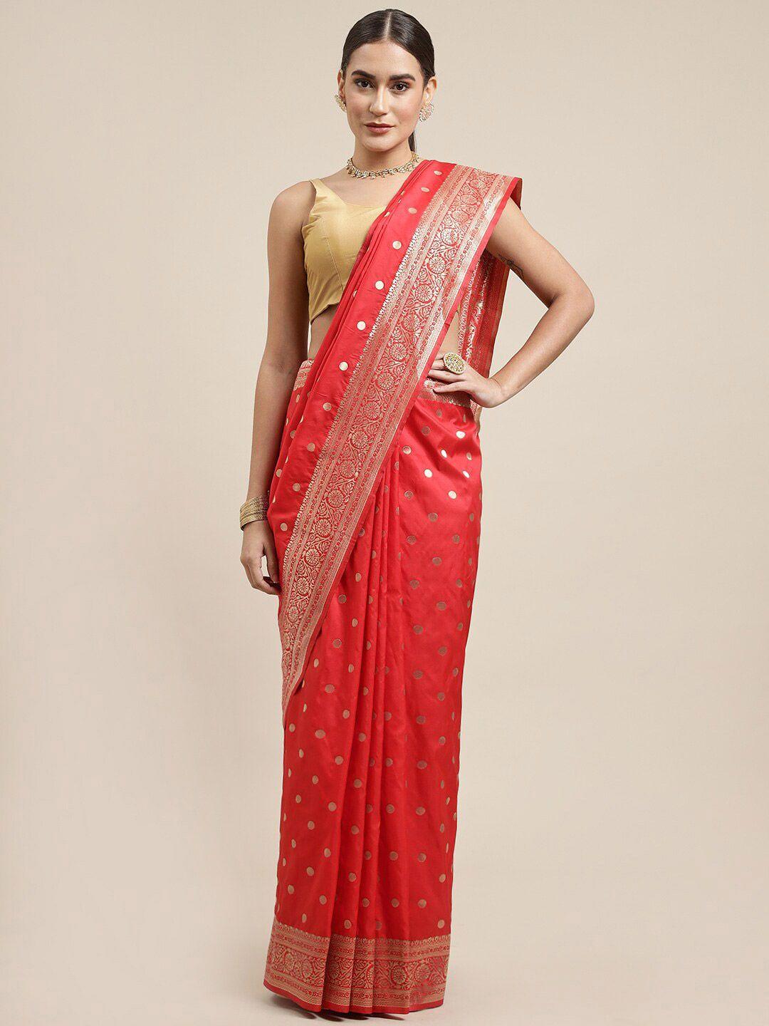royal rajgharana saree polka dots woven design zari pure silk banarasi sarees